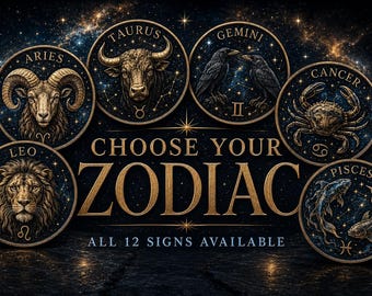 Zodiac Recovery Coin – Personalized NA or AA Sobriety Coin – Choose Your Zodiac Sign – Custom Recovery Gift