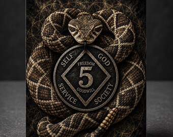 Rattlesnake NA Recovery Anniversary Card – Mandala – Sobriety, Clean Time Milestone Gift