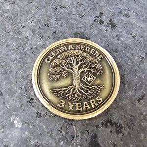 Medallón de recuperación personalizado del Árbol de la Vida de NA: regalo de sobriedad