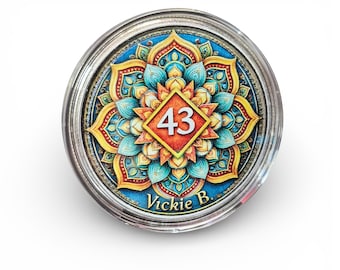 Mandala Coin Medallion Customized Years or Days Clean – Narcotics Anonymous Recovery Coin