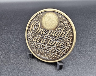 NA Medallion Coin Customized Years or Days Clean – Narcotics Anonymous Recovery Coin