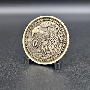 Moneta medalionowa NA z personalizacją lat lub dni czystości – moneta z programu odzyskiwania anonimowych narkotyków