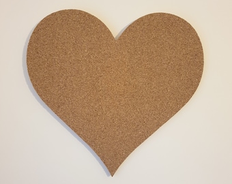 Heart Shaped Cork Pin Board: Memo, Notice, Bulletin Board