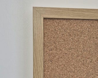 Framed Cork Pin Board: Home Office Memo Board,