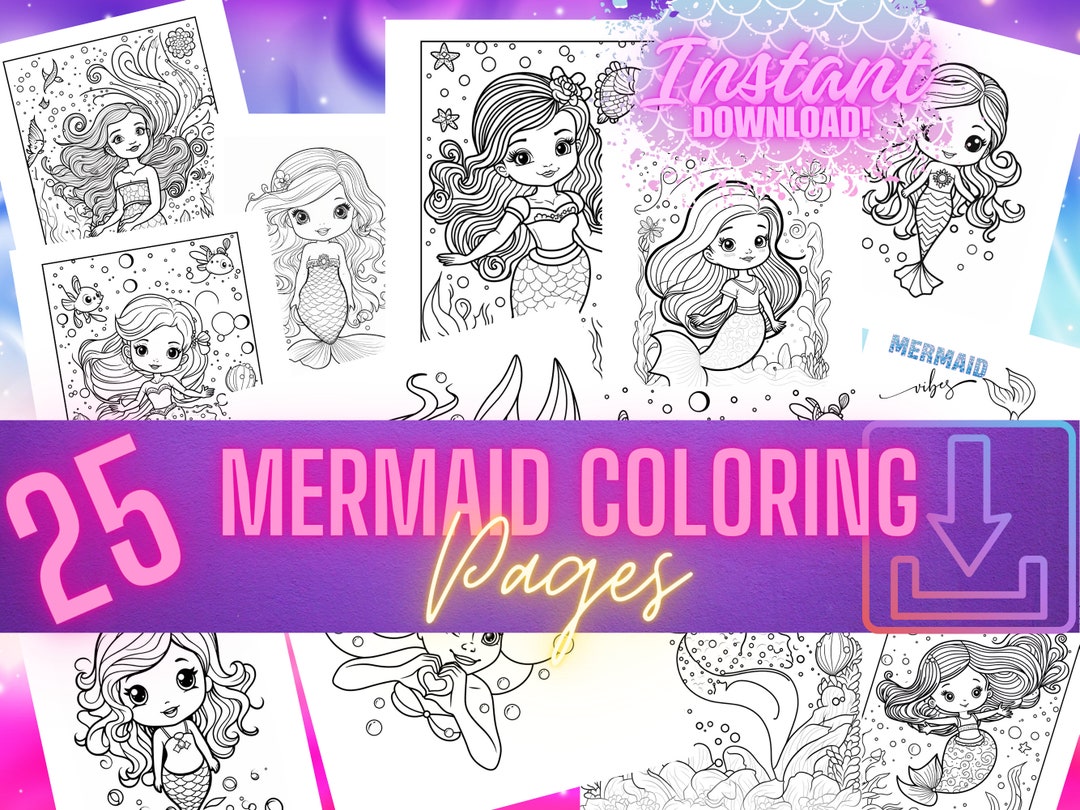 Mermaid Coloring Pages Under the Sea Coloring Pages Cute Mermaid