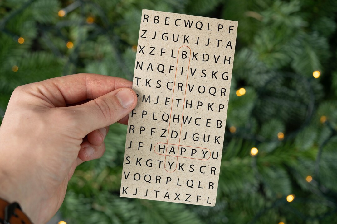 Birthday Sticker Crossword Puzzle happy Birthday Etsy