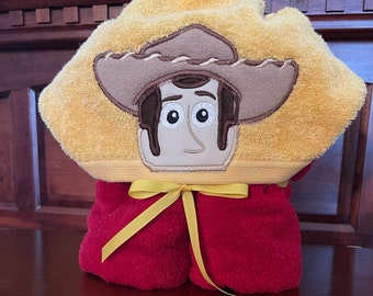 Toy Cowboy Hooded Towel