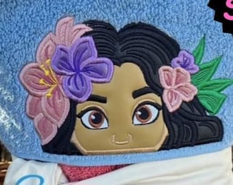 Hawaiian Princess Hooded Towel