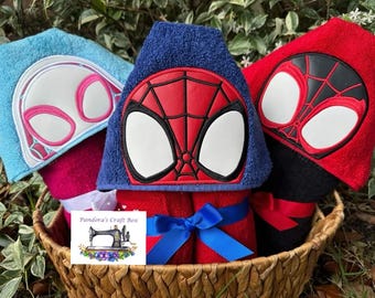 Spider Friends Hooded Towel
