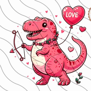 Happy Valentines TRex png,Dinosaur png,Dinosaur Clipart,Dinosaur png,Valentines Day Dinosaur,Tyrannosaurus Rex,Instant Download,Dino png