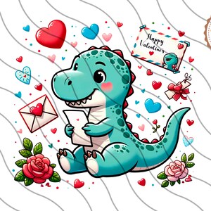 Happy Valentines TRex png,Dinosaur png,Dinosaur Clipart,Dinosaur png,Valentines Day Dinosaur,Tyrannosaurus Rex,Instant Download,Dino png