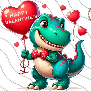 Happy Valentines Day, TRex png,Dinosaurier png,Dinosaurier Clipart, Valentinstag, Dino png,Instant Download, Dino png