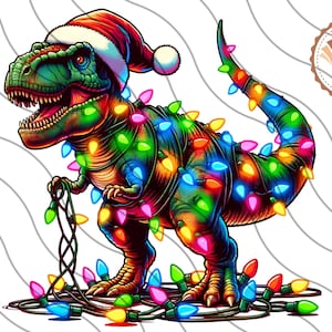 TRex png,Dinosaur png,Dinosaur Clipart,Christmas Dinosaur png,Xmas Dinosaur Bundle Tyrannosaurus Rex,Christmas png,Instant Download,Dino png