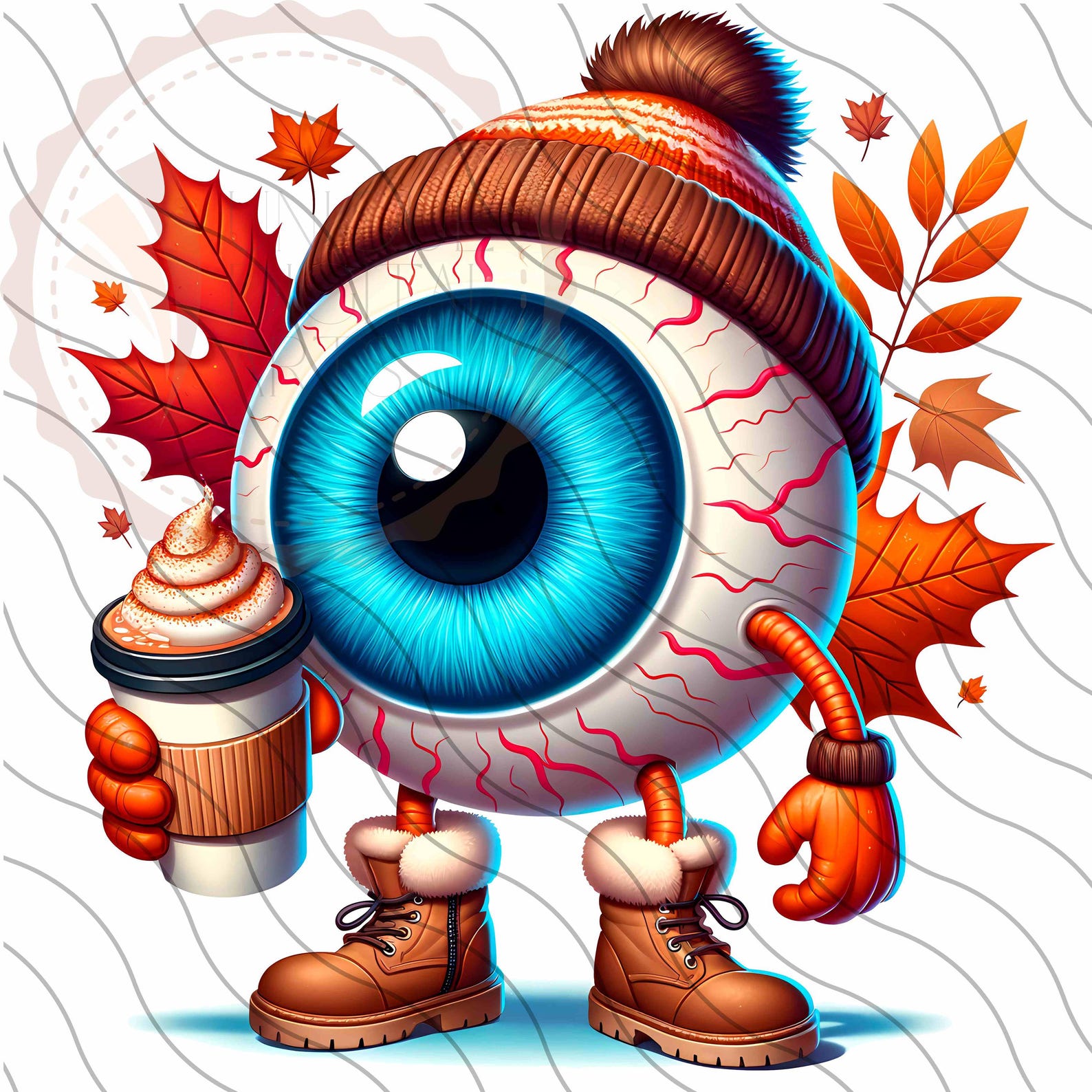 Thanks Giving Eyeball Clipart Bundle,fall Eyeball Png Optician Coquette ...