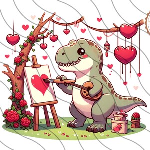 Happy Valentines TRex png,Dinosaur png,Dinosaur Clipart,Dinosaur png,Valentines Day Dinosaur,Tyrannosaurus Rex,Instant Download,Dino png