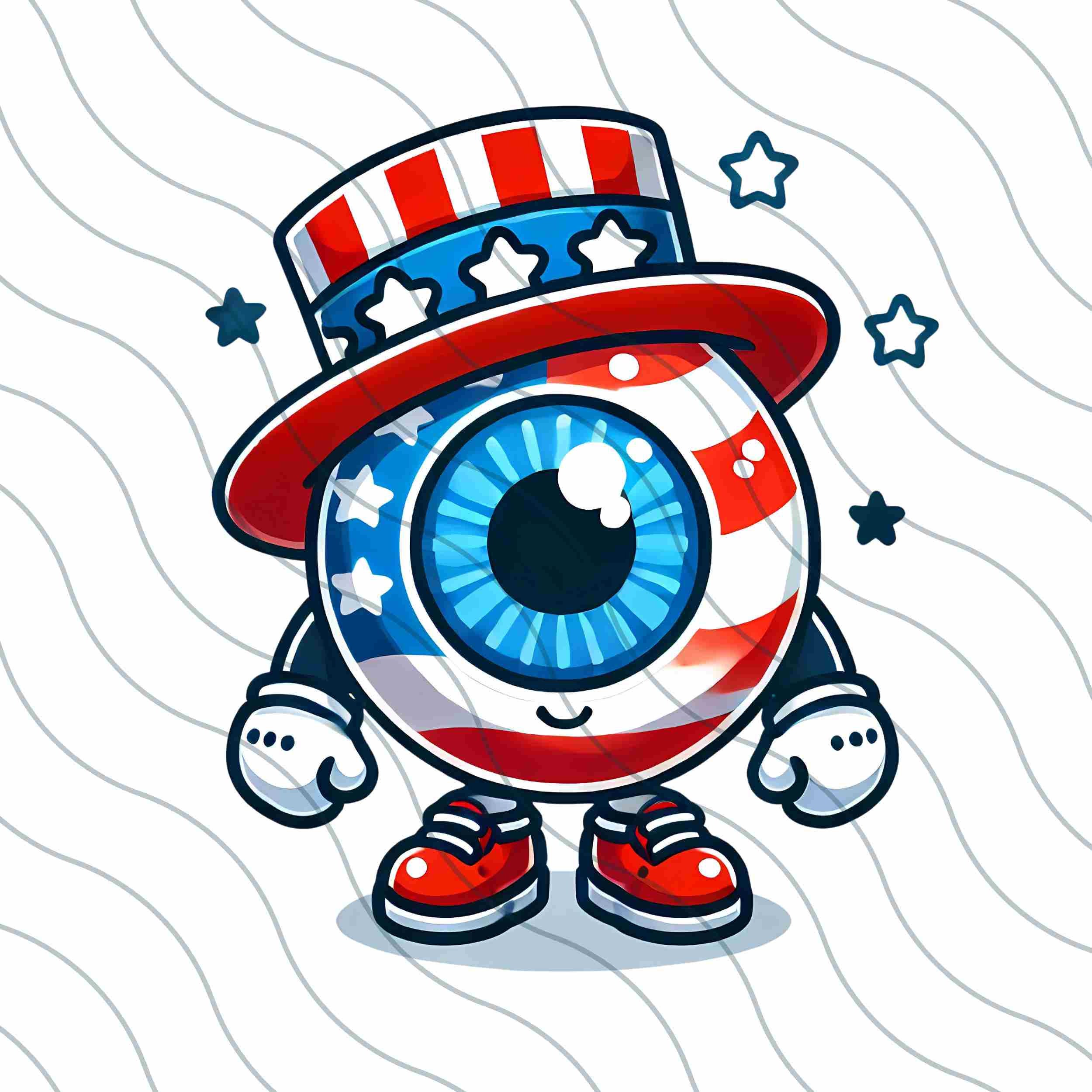 4th of July Eyeball Bundle, Fourth of July Optician Sublimation ...