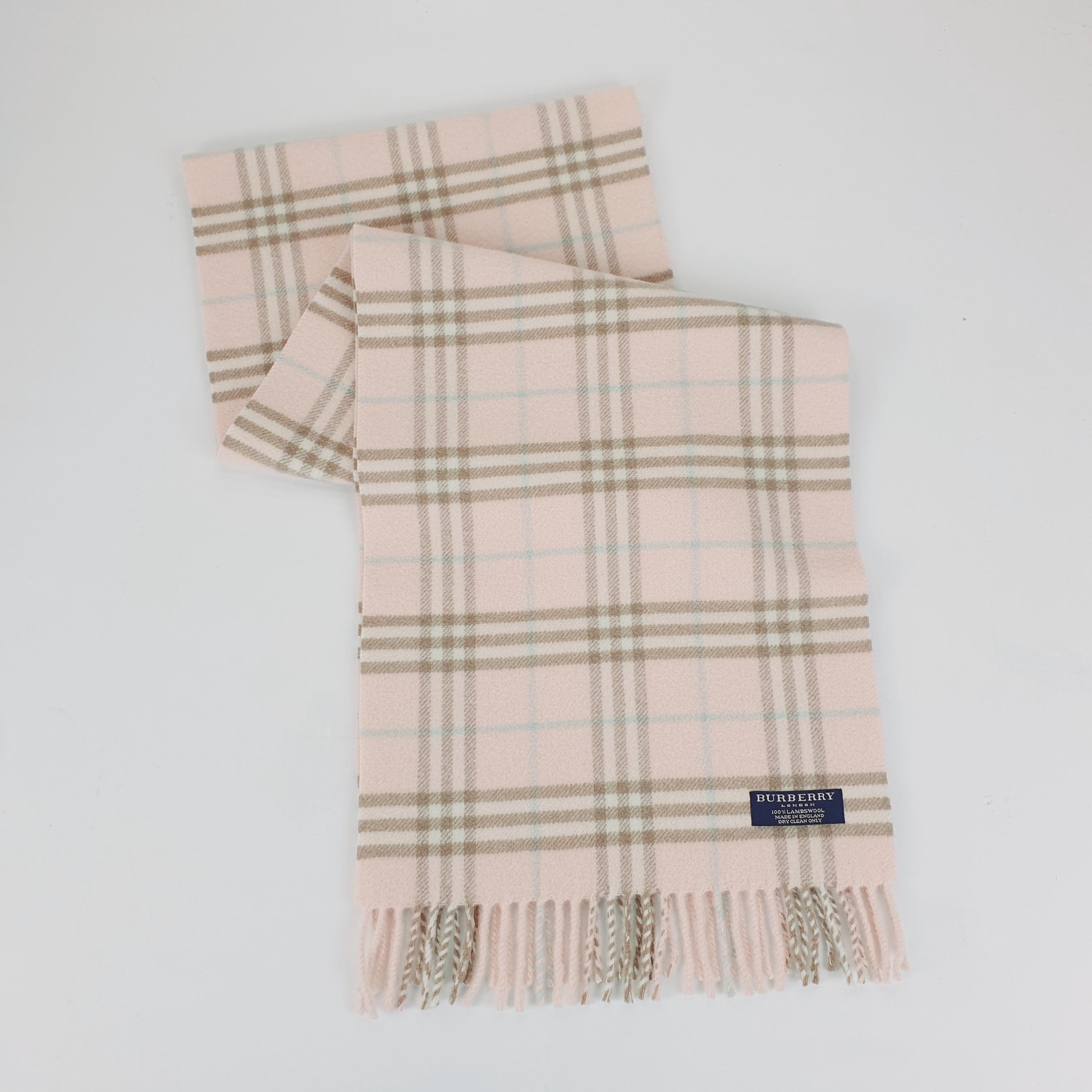 Burberry スカーフ　ヴィンテージ　新品　ピンク Burberry pink scarf - Etsy 日本