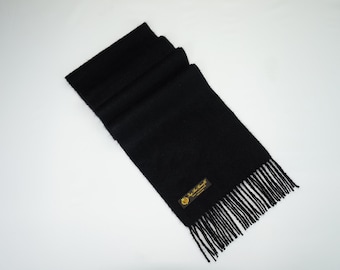 Loro Piana Cashmere Scarf in Black colour size 180cm made in Italy Excellent Used condition