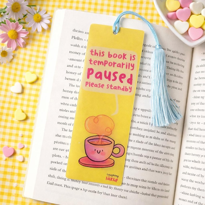 Temporarily Paused Bookmark - Etsy