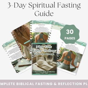 3-Day Spiritual Fasting Guide | Christian Prayer Journal | Biblical Fasting & Reflection Plan | Spiritual Growth | Faith Fasting Guide