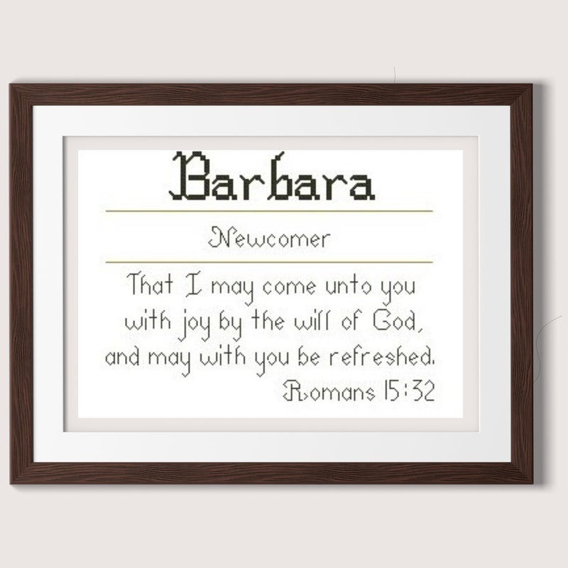 Cross Stitched Name Art - Etsy