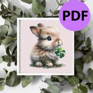 KREUZSTICH ANLEITUNG, Stickmuster Anleitung zum Ausdrucken, Sticken und Dekorieren für Ostern und Kinder