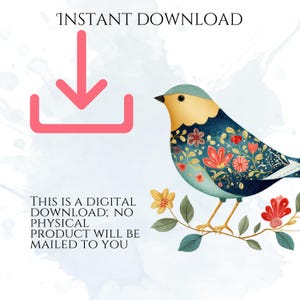 William Morris Birds Clipart, Morris-Inspired PNG Graphics, Arts & Crafts Bird Illustrations (60 Files, Transparent Background)