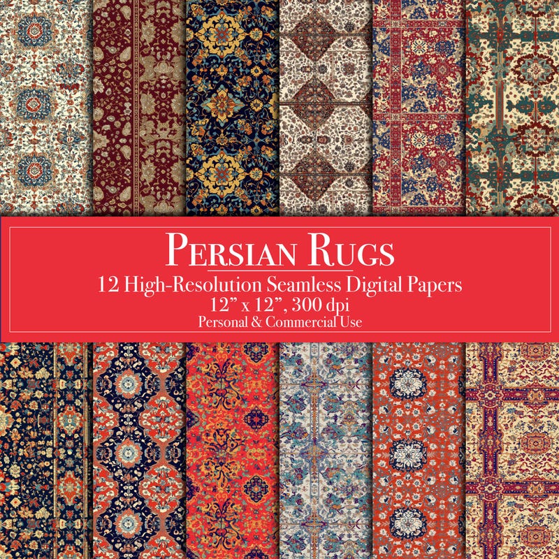 Persian Rug Clip Art - Etsy