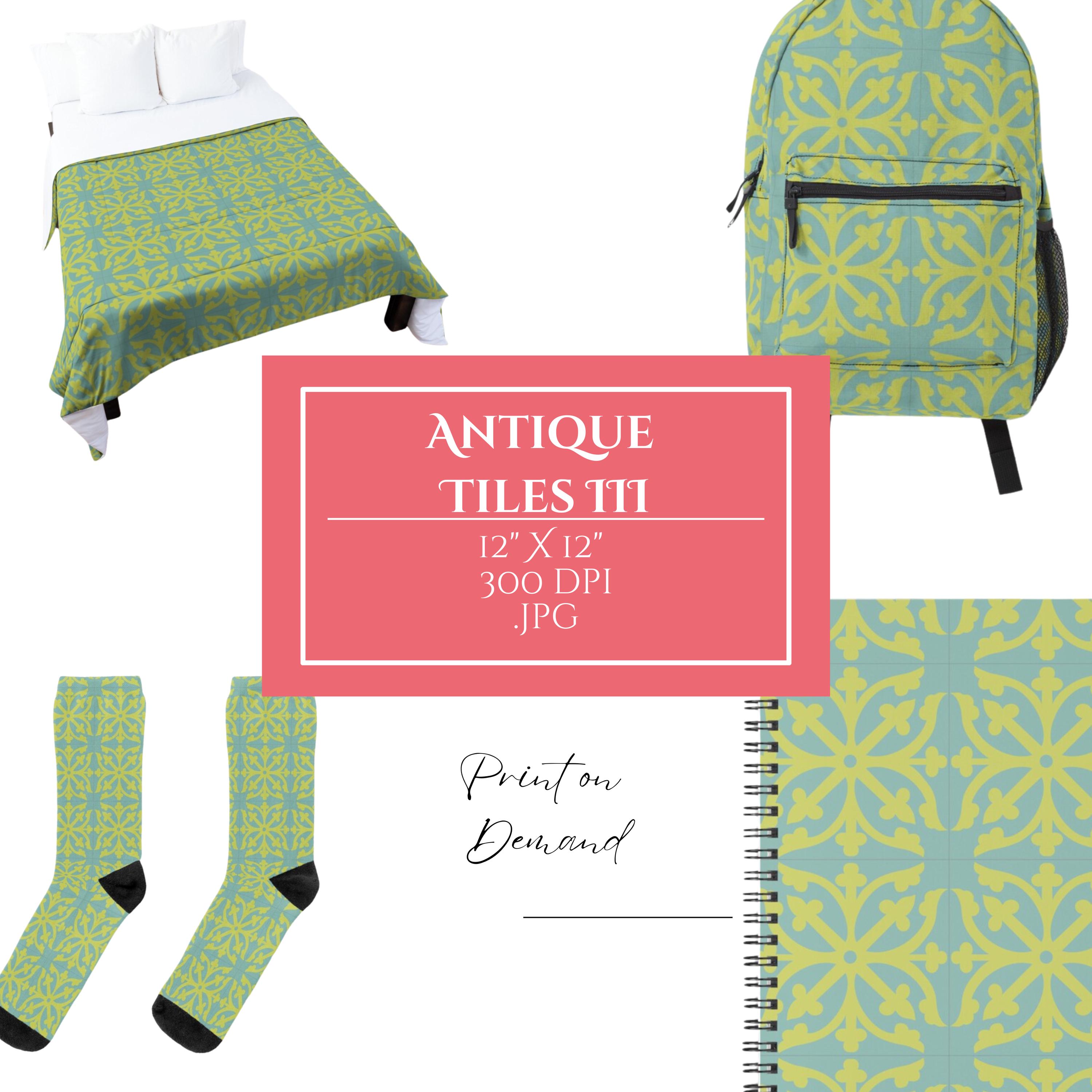 Antique Tiles Digital Paper Mega Bundle, Seamless Pattern Tile Effect ...