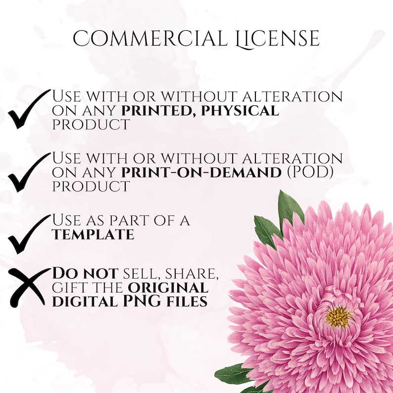 Pink Watercolor Flowers Clipart, Elegant Botanical PNG Bundle, Floral Illustrations for Wedding Invitations, Pinky Ephemera, Bloom Stickers
