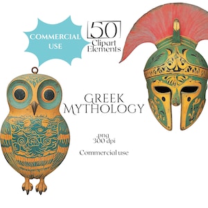 Clipart mythologie grecque, personnages mythologiques PNG, Art des légendes de la Grèce antique, mythe classique PNG, Folklore grec Junk Journal éphémères