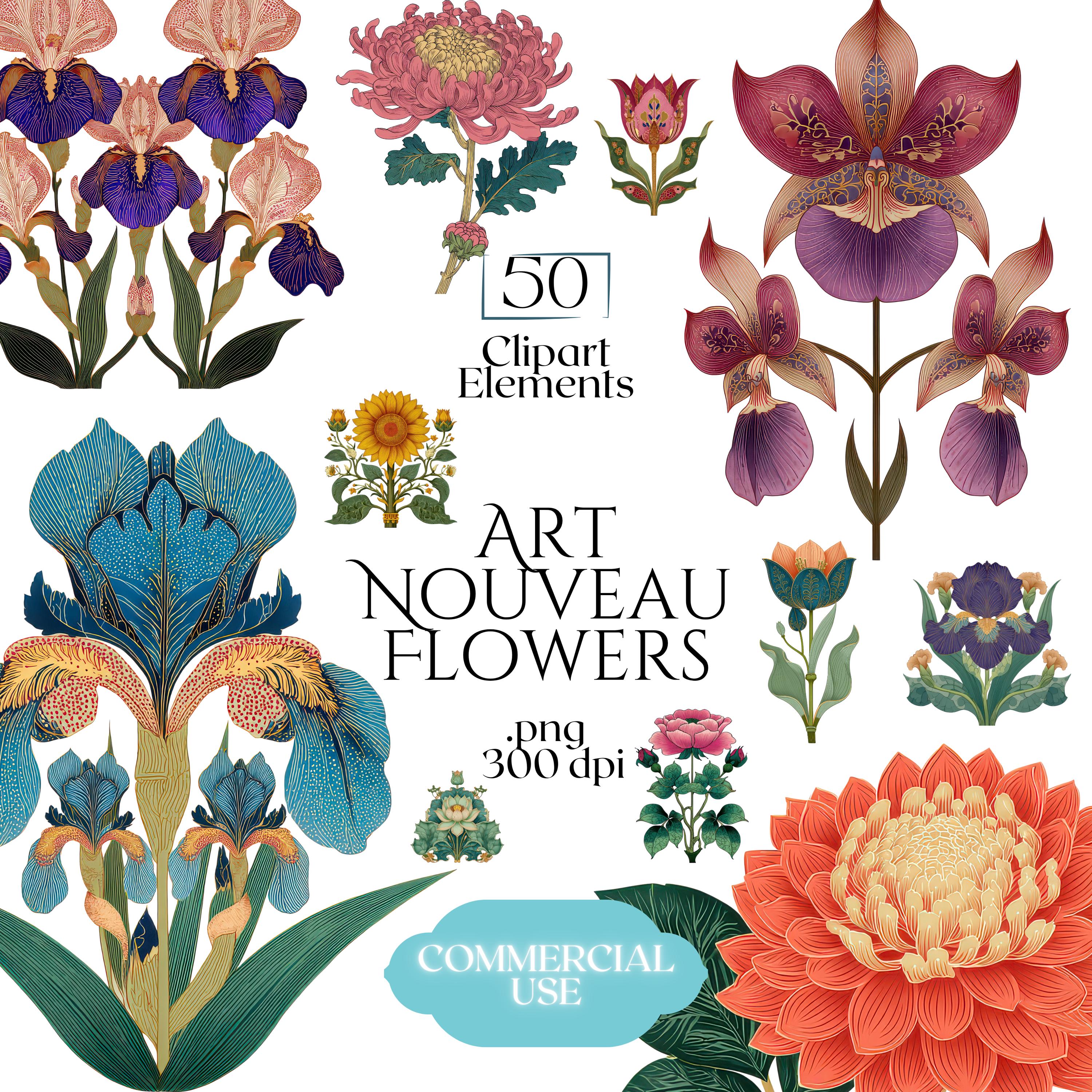 アールヌーボーの花 - Etsy 日本