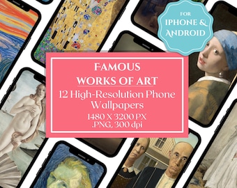Famous Paintings iPhone Android Wallpapers, Masterpieces Phone Wallpaper, Great Artwork Home Screen, Work of Art Lock Screen, Famous Artists