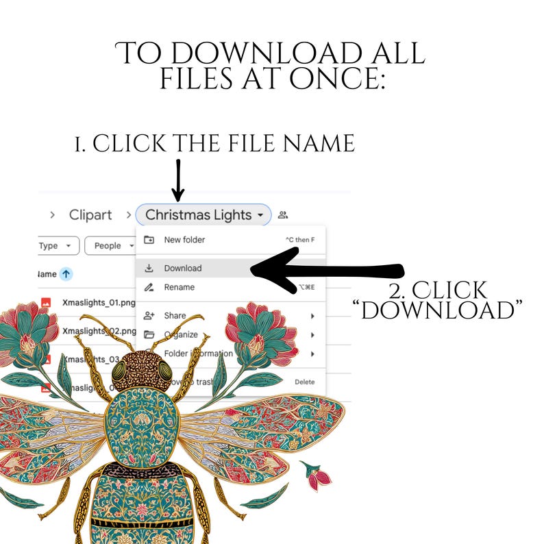William Morris Bee Clipart, Arts & Crafts Bee PNG Graphics, Victorian Bee Illustrations (60 Files, Transparent Background)