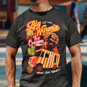 Big Worm&#39;s Ice Cream Tee | Friday | Bella Canvas Unisex Jersey Short Sleeve Tee
