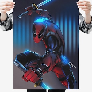 Póster de Deadpool impreso por MALO, superhéroe de Marvel Comics