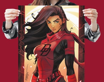Unsinged - Elektra | Daredevil | Art of Malo | Satin Posters (300gsm)