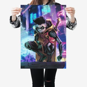 Unsigned - Robin | Damian Wayne | Art of Malo | Matte Vertical Posters