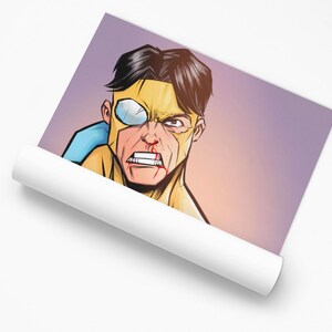Invincible Comic Art Poster | Superhero Print by MALO image 8