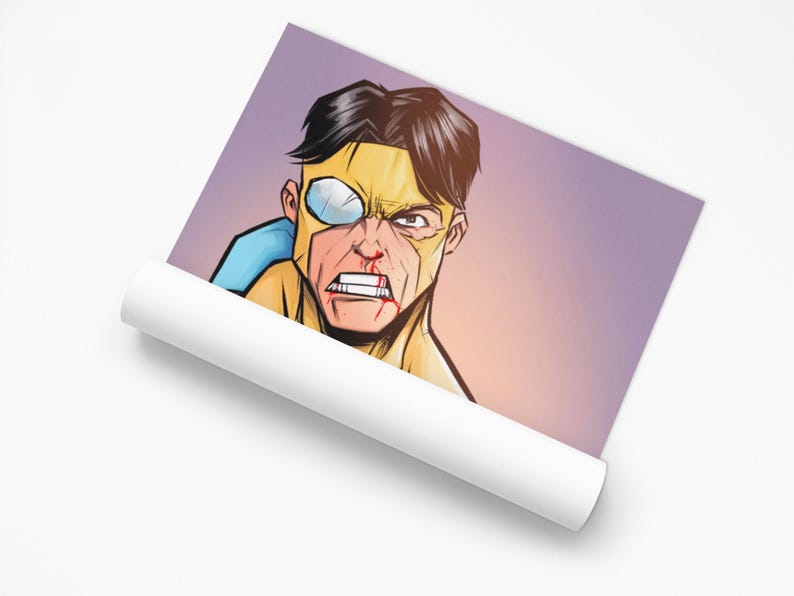 Invincible Comic Art Poster | Superhero Print by MALO image 8