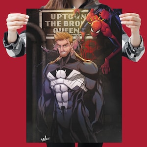 Poster satinati Venom / Eddie Brock e Spider-Man (300 g/m²) / Non firmati / ArtofMalo