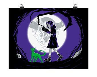 Unsigned - Raven & Beast Boy Print | DC  | Teen Titans | Matte Horizontal Posters | Art of Malo