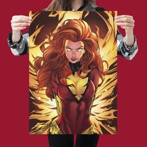 Posters Dark Phoenix / Jean Grey Satin (300 g)