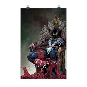 Unsigned - Spawn Print | King Spawn | Art Print | Virgin Cover | Art of Malo | Premium Matte vertical posters