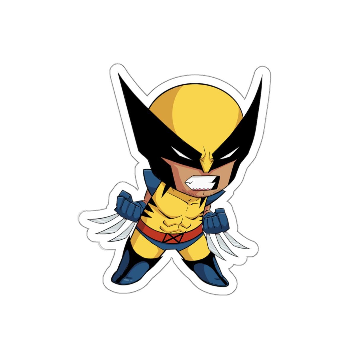 Wolverine Icon Sticker Wolverine Chibi Die-cut Stickers, X-men, Marvel Comics, Art of Malo ...
