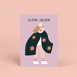 Mut & Freundschaft | Postkarte 'Kleine Heldin'