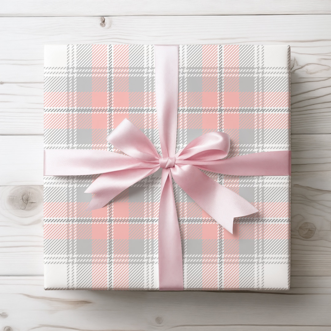 Gift Wrapping Paper Wrapping Paper Plaid Gift Wrap Etsy