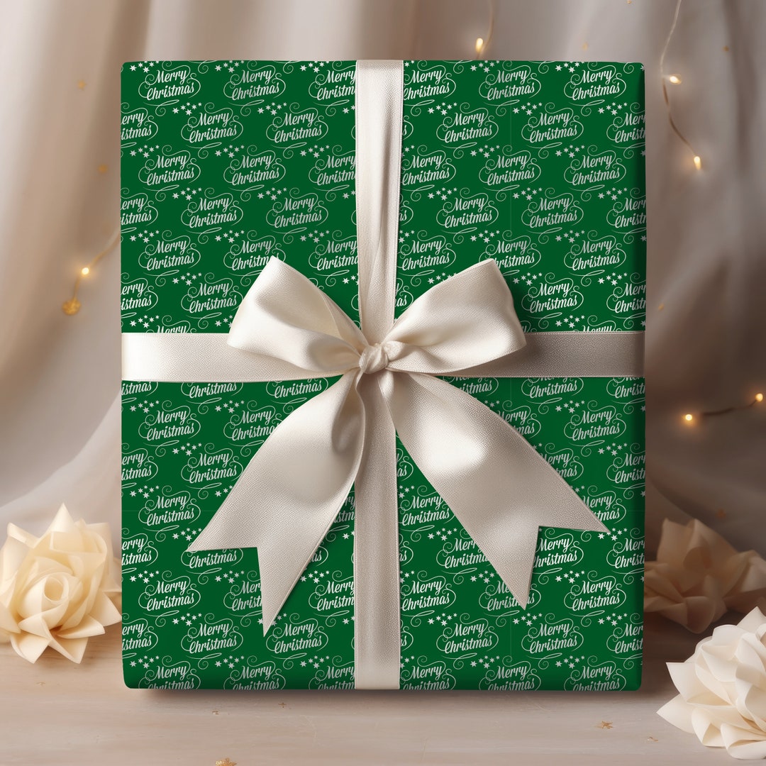 Gift Wrap Papers Christmas Wrapping Paper Merry Christmas Etsy