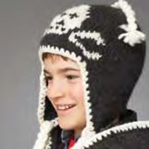 Skull Hoodie and Hat Crochet Pattern