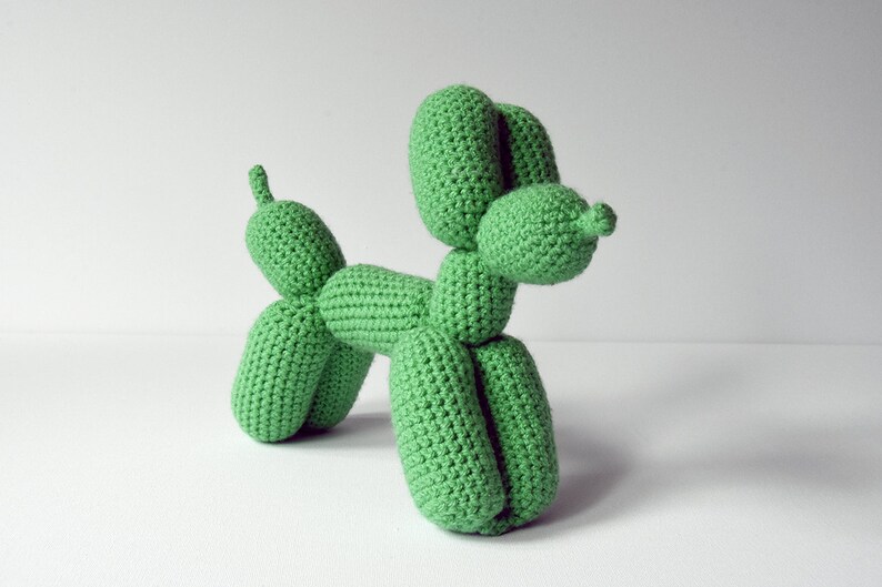 Balloon Animal Dog Crochet PATTERN ONLY Instant DOWNLOAD Puppy Amigurumi, dog balloon animal crochet pattern, puppy balloon animal pattern zdjęcie 4